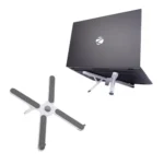 ZEBRONICS NS1200 Laptop Stand with X Foldable Design, 7 Adjustable Levels, Anti-Slip Silicone Rubber Pads, Supports up to 17-inch Laptop Sizes, 5kg Max. Weight, Ergonomic Design